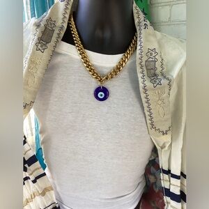 Men’s Gold Evil Eye Necklace 🧿